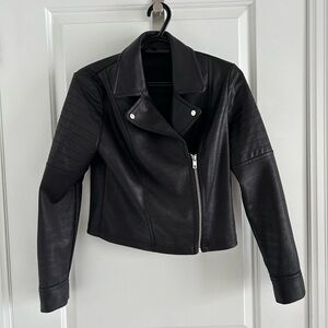 Dynamite Black Faux Leather Jacket